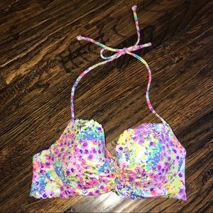 Victoria’s Secret Floral Bikini Bandeau Top NWOT